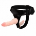 PRÓTESE PENIANA DUPLA CYBE SKIN COM CINTA REFORÇADA 16 &11CM
