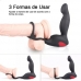 MASSAGEADOR DE PROSTATA VAI E VEM RECARREGAVEL COM ANEL 