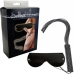 Chicote e Máscara Bdsm Sexnight Couro Eco Cód.:612