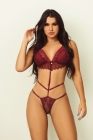 BODY DE TIRAS SENSUAL PRETO Ref.: 2473 TAM. G